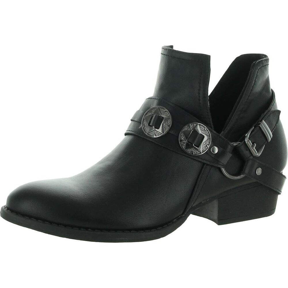 GC Shoes Women's Black Elisa Western Ankle Booties 7.5 NWB